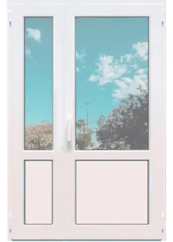 Металопластикові балконні двері VEKA Softline поворотно-відкидне 1300 x 2100 мм