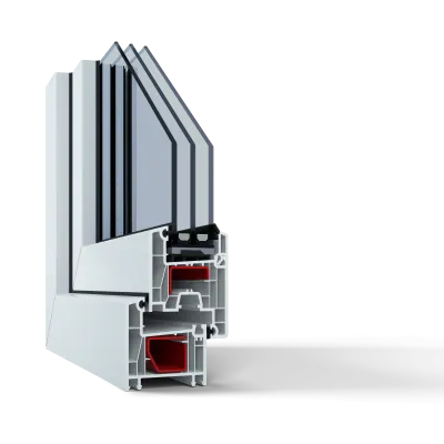 Металлопластиковые двери Viknaroff Fenster 500 поворотно-откидные 800 x 2000 мм-1