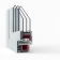 Металлопластиковые двери Viknaroff Gealan S8000 поворотно-откидные 800 x 2000 мм-7-thumb