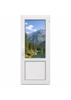 Металопластикові двері WDS 5S поворотно-відкидне 900 x 2200 мм