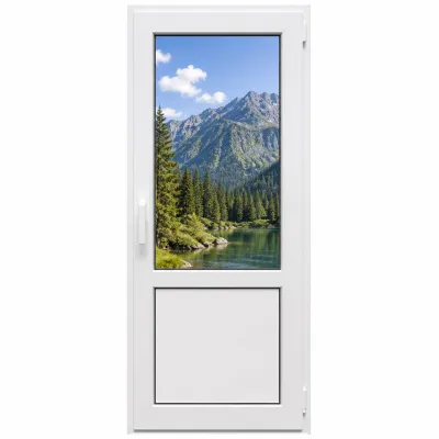 Металопластикові двері WDS 5S поворотно-відкидне 900 x 2200 мм-0