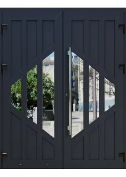 Металопластикові двері WDS Подвійні Модель 323