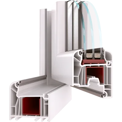 Металлопластиковые двери WDS 7S 800 x 2000 мм-1