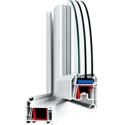 Металлопластиковые двери WHS Halo 60 поворотно-откидные 800 x 2000 мм-1
