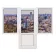 Балконный блок Viknaroff Fenster 500 с двумя окнами и поворотно-откидной дверью 2300 x 2100 мм-3-thumb