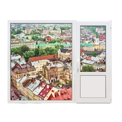 Балконний блок Steko S700 з глухим панорамним вікном до підлоги 2100 x 2000 мм-0