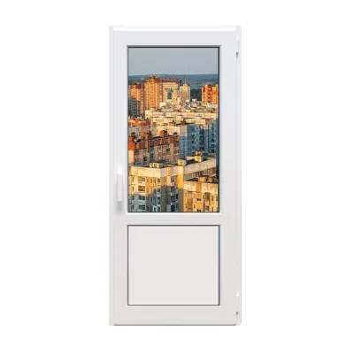 Металлопластиковые двери Rehau Euro 60 поворотно-откидные 800 x 2000 мм-0