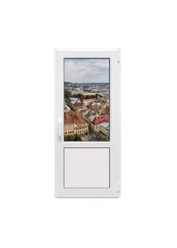 Металлопластиковые двери Steko S500 поворотно-откидные 800 x 2000 мм