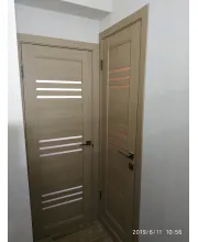Межкомнатные Двери Leador Doors Sovana Черное стекло ПВХ плёнка