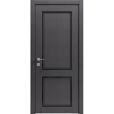 Межкомнатные Двери Rodos Style R Style 2 Черное стекло ПВХ плёнка-4