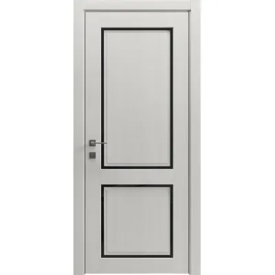Межкомнатные Двери Rodos Style R Style 2 Черное стекло ПВХ плёнка-1