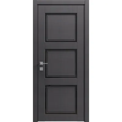 Межкомнатные Двери Rodos Style R Style 3 Черное стекло ПВХ плёнка-3