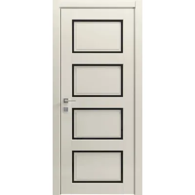 Межкомнатные Двери Rodos Style R Style 4 Черное стекло ПВХ плёнка-1