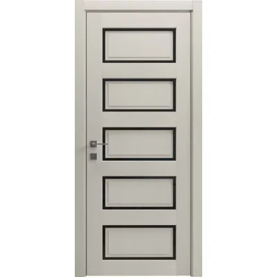 Межкомнатные Двери Rodos Style R Style 5 Черное стекло ПВХ плёнка-3