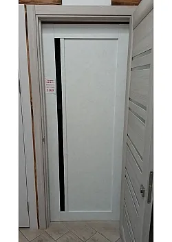 Двері Toskana BLK, Полотно 800*2000 мм., бетон сніжний, Бровари Leador