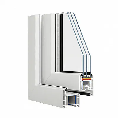 Металлопластиковое окно Veka Softline одностворчатое поворотно-откидное 900 x 1300 мм-1