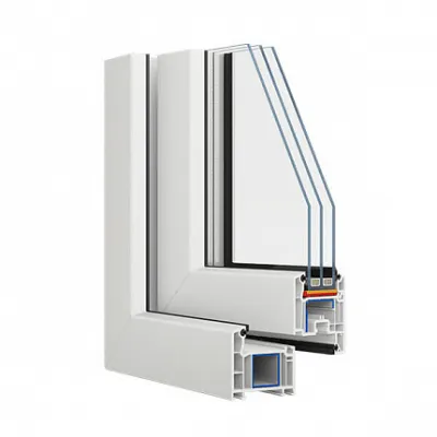 Металлопластиковые двери Veka Softline поворотно-откидные 800 x 2000 мм-1