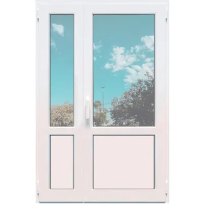 Металлопластиковые балконные двери VEKA Softline поворотно-откидное 1300 x 2200 мм-0
