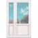 Металлопластиковые балконные двери VEKA Softline поворотно-откидное 1300 x 2200 мм-3-thumb