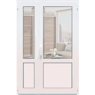Металлопластиковые межкомнатные двери Steko IDEAL2000 1300 x 2100 мм-0