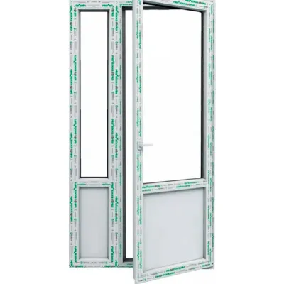 Металлопластиковые балконные двери Steko IDEAL2000 поворотно-откидное 1300 x 2000 мм-0