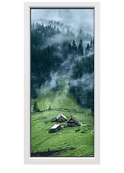 Металлопластиковое окно VEKA Proline поворотно-откидное 600 x 600 мм