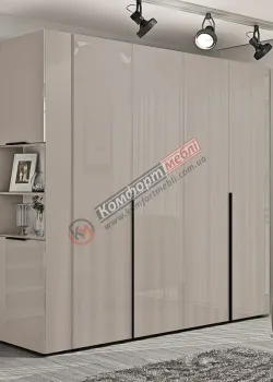 Шкаф с полками Комфорт Flex 2 м ДСП фасад Кашемир в прихожую