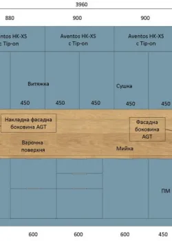 Мебель Вариант Кухни №77 17.07.2024