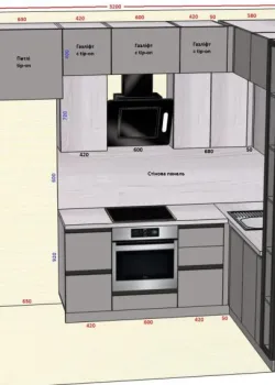 Мебель Вариант Кухни №149 15.10.2024