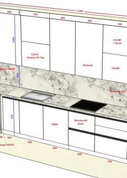 Мебель Вариант Кухни №233 22.01.2025