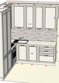 Мебель Вариант Кухни №273 26.03.2025