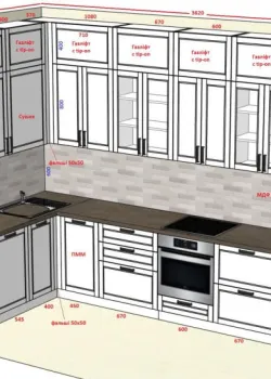 Мебель Вариант Кухни №276 27.03.2025