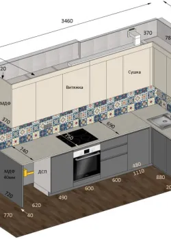 Мебель Вариант Кухни №283 23.04.2025