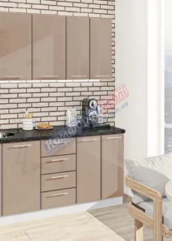 Готовая кухня Комфорт Хай-тек 1.8 м Медовый