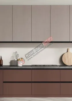 Готова кухня Комфорт Sigma ручка 2,4 м Капучіно, Сахара