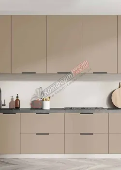 Готовая кухня Комфорт Лофт 2.4м крашеный МДФ Капучино