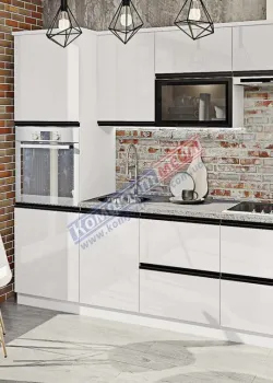 Готовая кухня Комфорт Тренд 290см Белого цвета