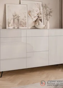 Комод-тумба Комфорт Flex 1,5 м з ДСП фасадами Кашемір для косметики