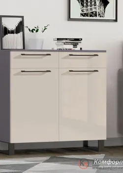 Недорогий комод Комфорт Flex 80 см ДСП фасад Кашемір в прихожу