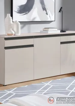 Недорогий комод Комфорт Flex 1,5 м ДСП фасад Кашемір в прихожу