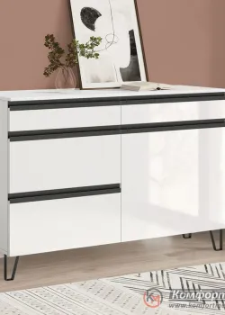Тумба для одягу Комфорт Flex 1 м з ДСП фасадами Білий в коридор
