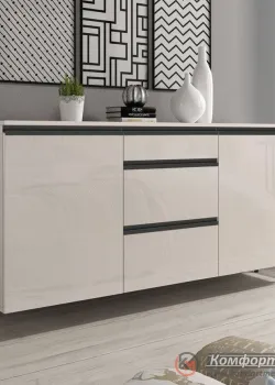 Комод з ящиками Комфорт Flex 1,5 м ДСП фасад Кашемір в кімнату