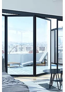 Алюминиевое окно Schüco AWS 75.SI + с повышенной теплоизоляцией панорамное глухое 1500*2000 мм