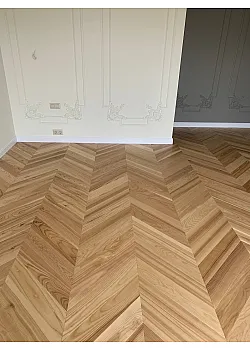 Инженерная доска Шен ДУБ Французская ёлочка 150 мм Селект