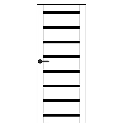Міжкімнатні Двері PL-PP-03 BLK Portalino ПВХ плівка-0