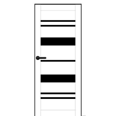 Межкомнатные Двери PL-PP-04 BLK Portalino ПВХ плёнка-0