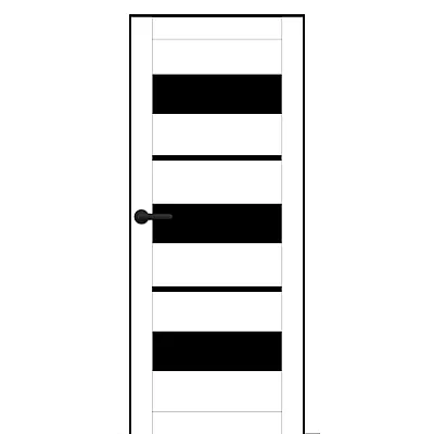 Міжкімнатні Двері PL-PP-05 BLK Portalino ПВХ плівка-0