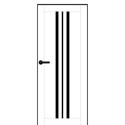 Міжкімнатні Двері PL-PP-07 BLK Portalino ПВХ плівка-0