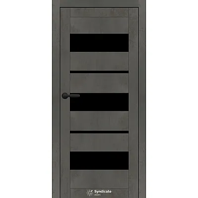 Міжкімнатні Двері SD-PVC-105 BLK Syndicate ПВХ плівка-4