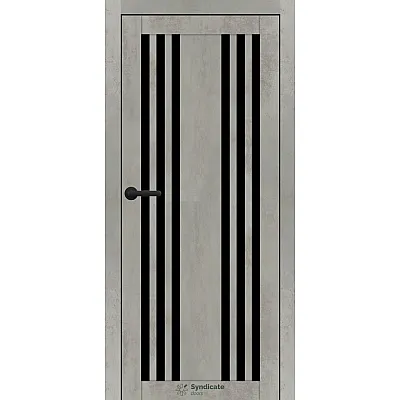 Міжкімнатні Двері SD-PVC-126 BLK Syndicate ПВХ плівка-5
